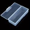 2pcs Clear Plastic Nail Tool and Cosmetic Organizer Box Countertop Lightweight Storage Solution for Manicure Supplies