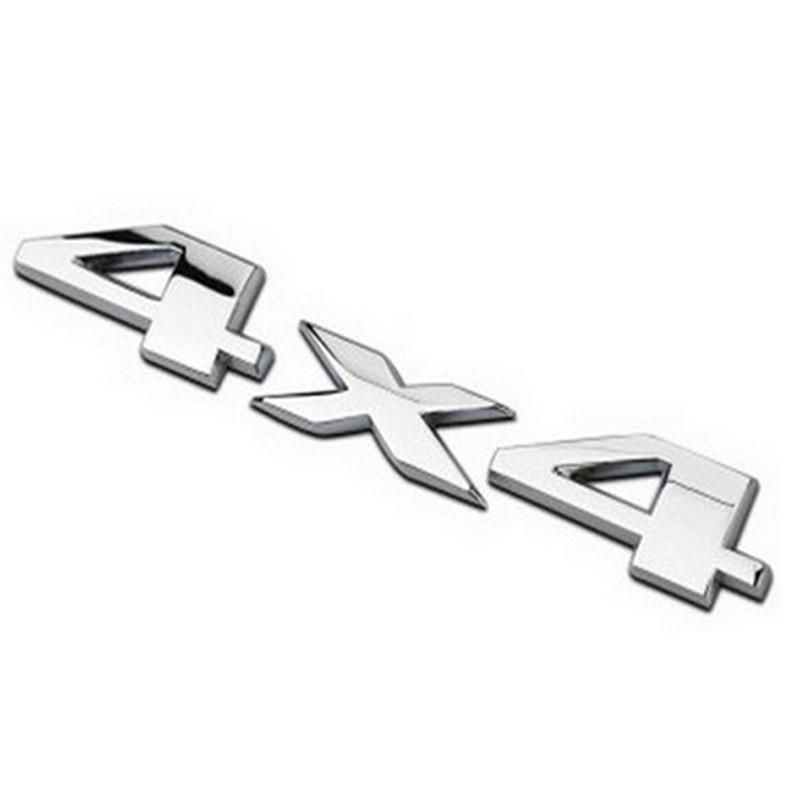 3D 4X4 Emblem Car Styling Chrome ABS Sticker Tail Emblem Badge Rear Decal 4X4 Off Road SUV серебряный