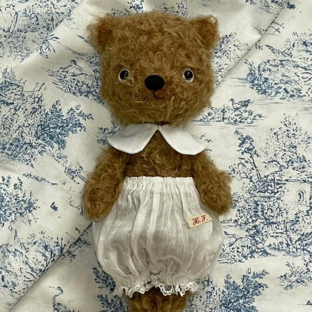 [USED] Fluffy Teddy Bear, Teddy Bear Plush Toy, Handmade by Overseas Artists, Bear