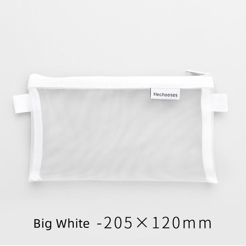 1 pz Semplice Astuccio a Rete con Cerniera Portatile Astuccio Astuccio per Penne per Conservazione di Cancelleria