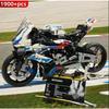 M1000 Motorcycle, 1920 Pieces, Heavy-duty Motorcycle Technology, Compatible with 42130 MOC, Building Blocks, Toys