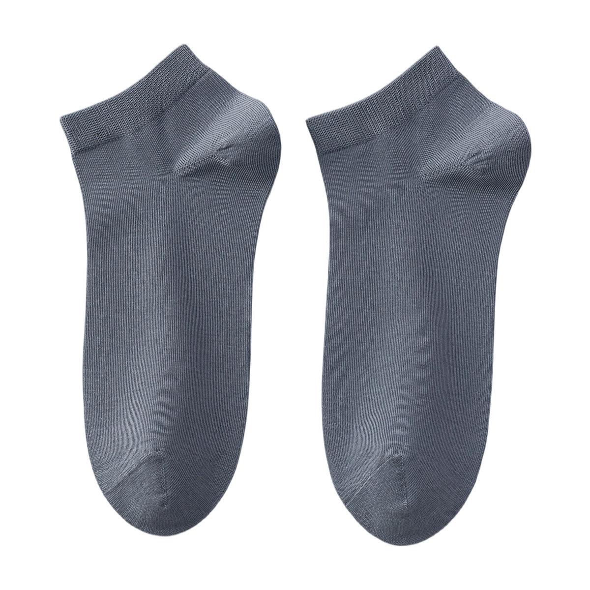 

Men s Short Socks for Spring and Summer, Made of Pure Cotton, Odor-resistant, Breathable and Sweat-absorbent, White Boat-shaped Socks 1 pair синій