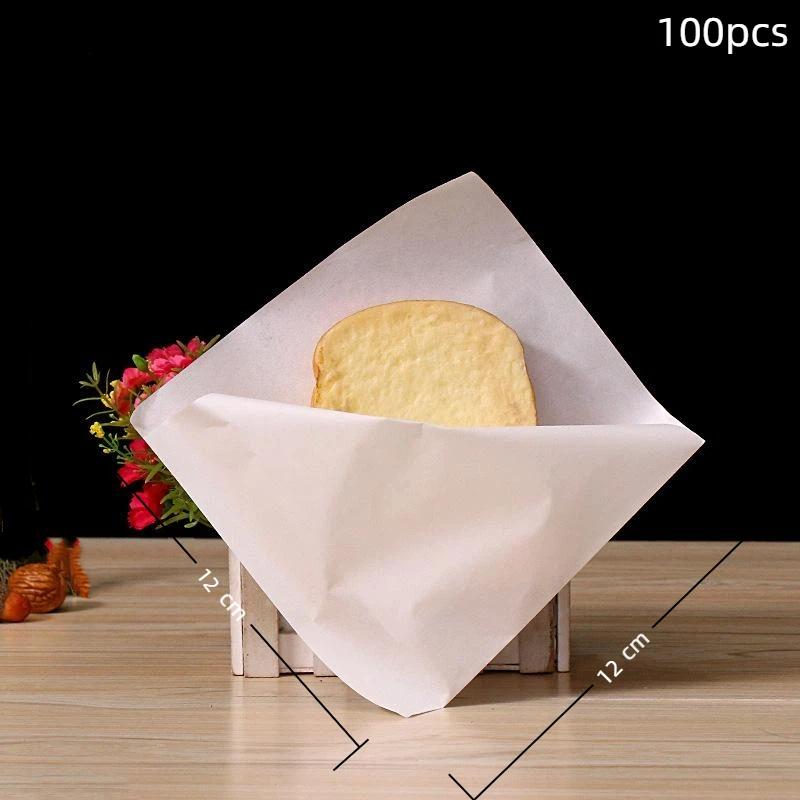100 Stück Fettbeständige Papiertüten Ölbeständig Lebensmittelecht Sichere Beutel für Bäckerei Keks Geschenkverpackung Partygeschenk Verwendung