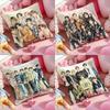 Kpop NNNNCT  Cushion Cover Pattern Printed Pillowcase for Living Room Sofa Cushion Cover  Bedroom Decor