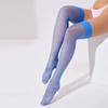 Shiny Pink Erotic Stockings for Women Thigh High Socks Slightly Shining Over Knee Hosiery Black White Sexy Stocking