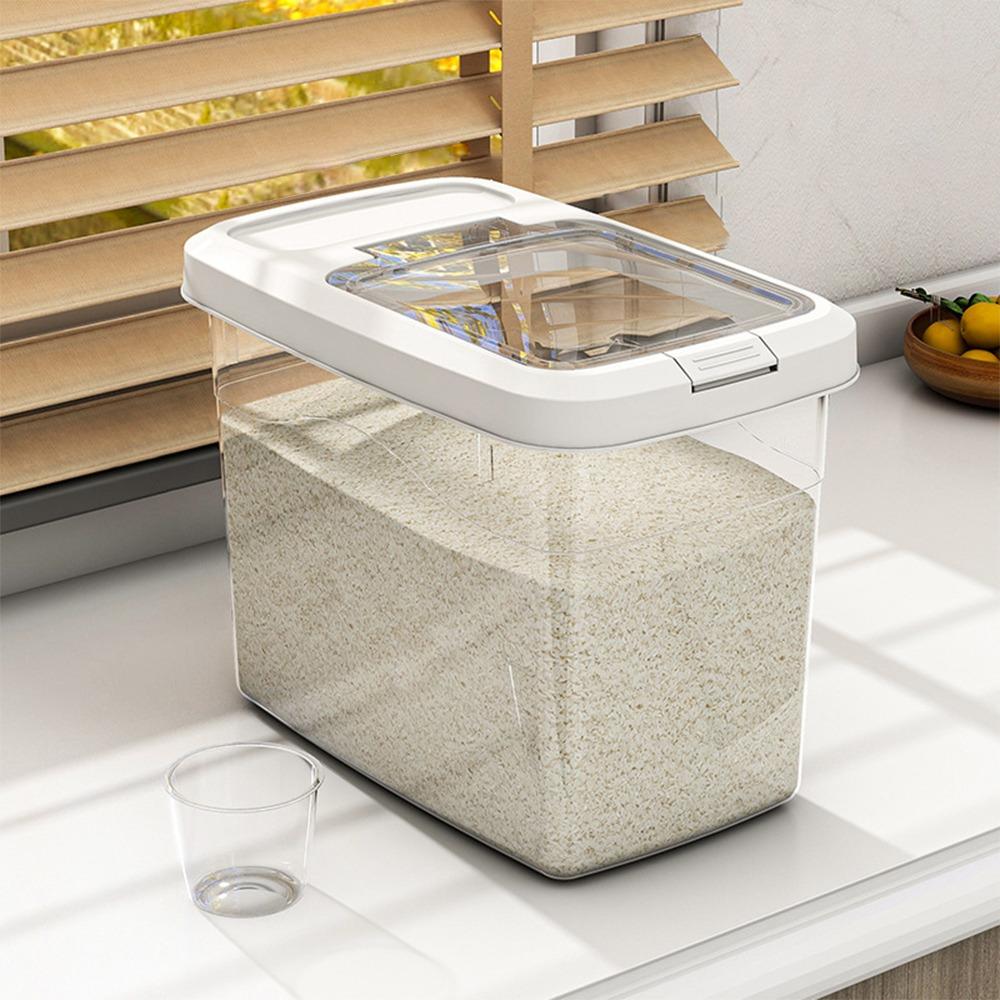 Large Capacity Rice Grain Storage Box Moisture-proof Cereal Container Fresh-keeping Sealed Cans
