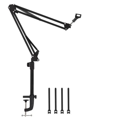 Nivithi NB35K Desktop Microphone Stand, Microphone Arm Holder, Desk Arm Type, 360 Rotation, Angle Adjustment, Extendable, and Foldable