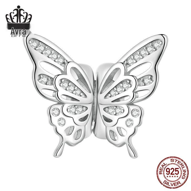 

Butterfly Silicone Spacer Beads S925 Sterling Silver DIY Jewelry BSC823