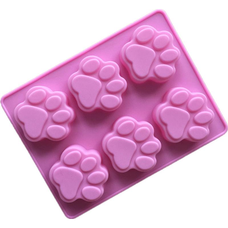 Silicone Chocolate Mold Cat Dog Paw Chocolate Baking Diy Tools Non-Stick Silicone Cake Mold Jelly And Candy Mold Cake 3D Mold