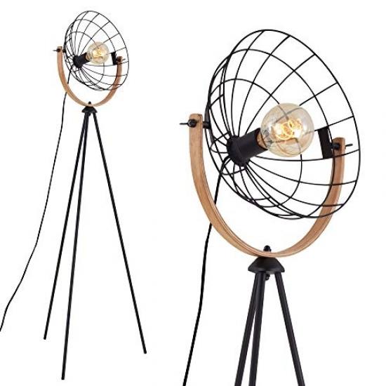 Briloner Leuchten Vintage Retro Floor Lamp 1 X E27 Max 40 W With Cable Switch Wood Black 595 1490 Mm H At Affordable S Free Real Reviews Photos Joom Vintage Retro Floor Lamp 1 X E27 Max, Vintage Retro Floor Lamp