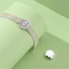 New 925 Silver Lucky Four Leaf Clover Donut Lotus Charms Flat Beads Fit 3mm 925 Bracelets DIY Friendship Jewelry