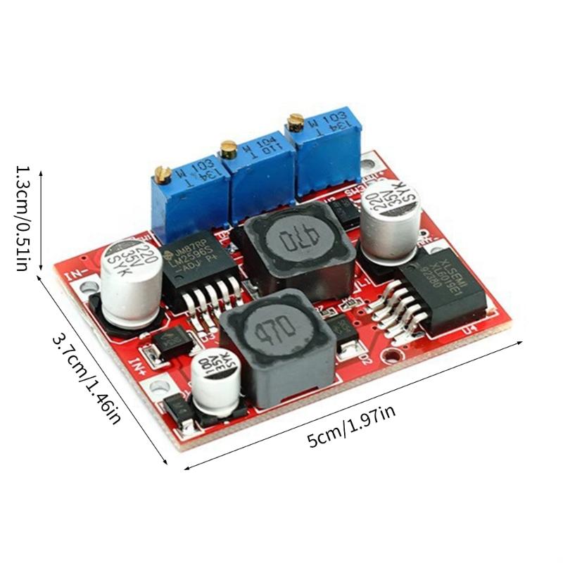 Compactly Auto Adjustable Voltages Charging Module 80% Efficient Power Conversion LM2596 XL6019 Chip Travel Friendly