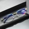 Rimless Reading Glasses Men Women Diamond Cut Anti Blue Light Farsight Eyeglasses Presbyopia Eyewear Diopter +1.0 +1.5 +2.0 +4.0