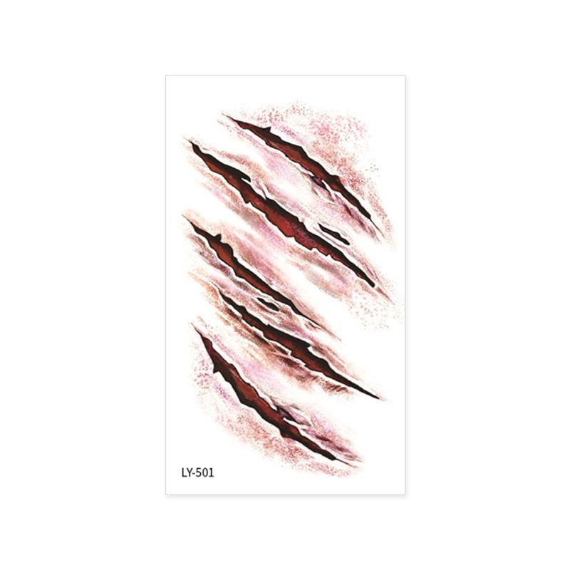 Halloween Temporary Horror Surgery Wound Scar Tattoo Stickers
