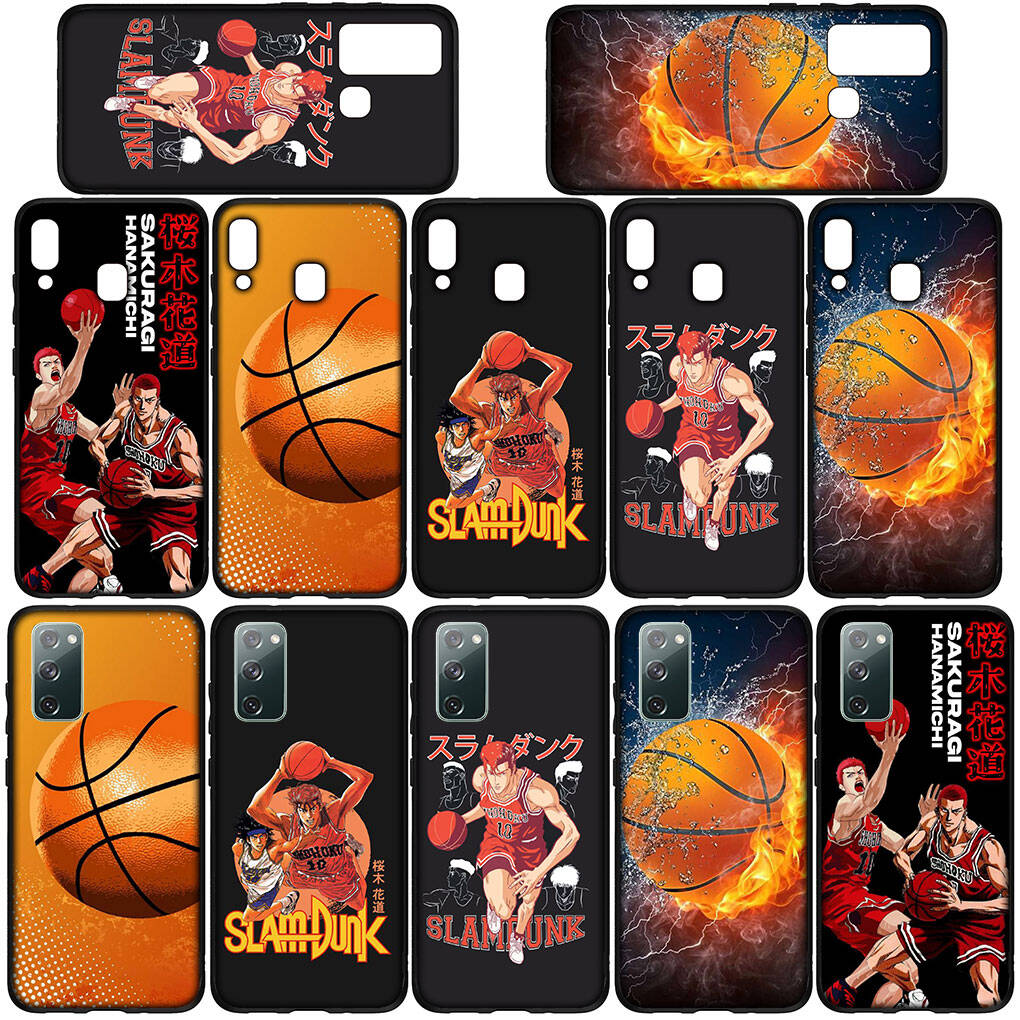 for Samsung Galaxy S25 S24 S23 iPhone 17 16 15 Xiaomi Redmi Note 14 13 12 11 Plus Pro Max XR Phone Case Lovely Slam Dunk Basketball OPPO Huawei Cover