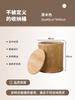 Vintage Solid Wood Rattan Storage Stool Wabi-Sabi Japanese Nightstand Round Bucket Ottoman for Bedroom Guesthouse Decor