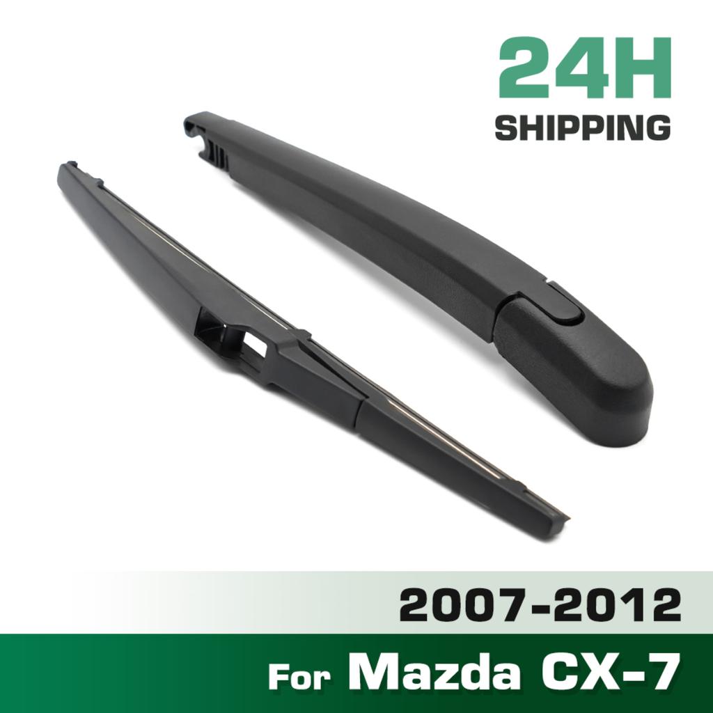 Wiper 14" Rear Wiper Blade & Arm Set Kit For Mazda CX-7 2007 - 2012 Windshield Windscreen Tailgate Window Rain Brush