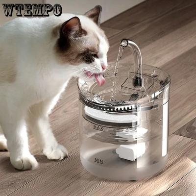 Automatischer Katzentrinkbrunnen mit Kohlefilter, Trinker für Katzen, Hundewasserspender, Haustiersensor, Trinkbrunnen für Katzen