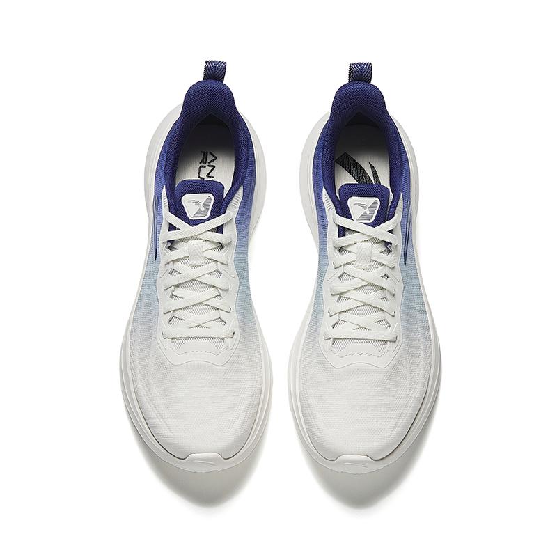 Anta Urban Commuting Sports Casual Running Training Non-Slip Wear-Resistant Running Shoes Men Sneakers Ivory-White Signal-Blue 912535512-2