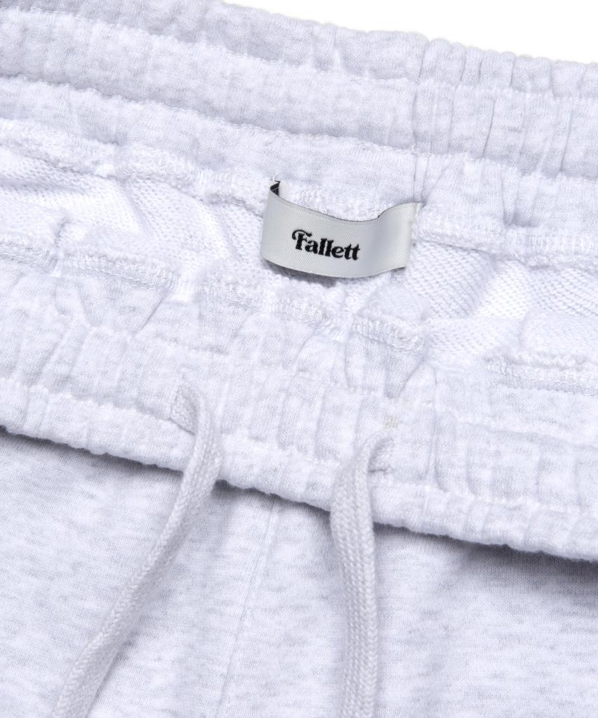 FALLETT Wide Pintuck Jogger Pants Light Gray