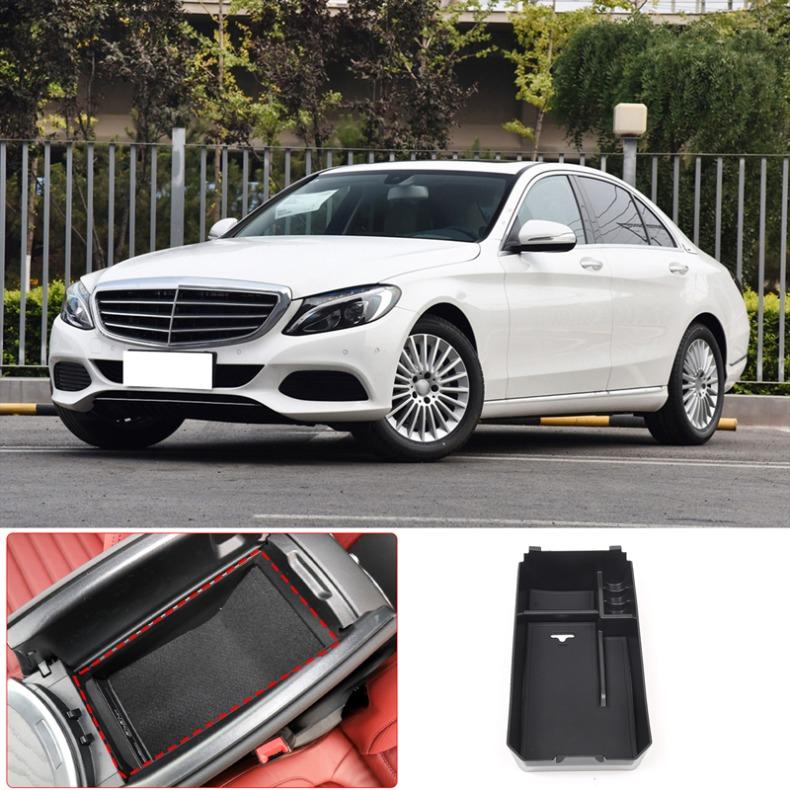 Auto-Armlehnen-Aufbewahrungsbox Zentrale Steuerung Versteckte Aufbewahrungsbox Auto-Organizer Für Mercedes Benz C G-Klasse W205 W204 W463 2015-2021