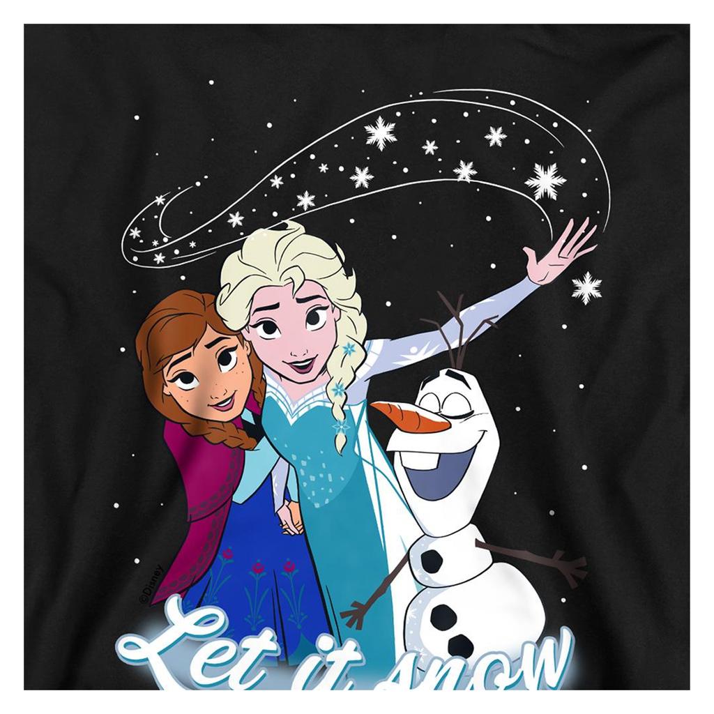 frozen Childrens/Kids Let It Snow Elsa Anna Olaf Pullover Hoodie