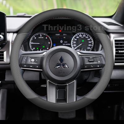 Bőr Kormánykerék Borítás Mitsubishi Triton GLS GSR L200 2015-2025-höz Csúszásmentes Autó Belső Kiegészítők Mitsubishi L200