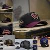 Geborduurde Baseballpet Met Verstelbare Snapback Katoen-Linnen Mix Gebogen Klep Unisex Buiten Sportpet