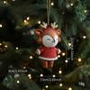 Plastic Fox Bear Pendant Colorful Christmas Resin Pendant Christmas Tree Decoration  Xmas