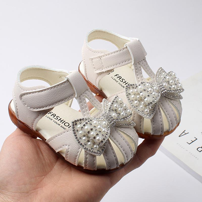 Infant Girls' Non-Slip Soft Sole Sandals for Ages 0-2 - Summer Fashion Princess Shoes