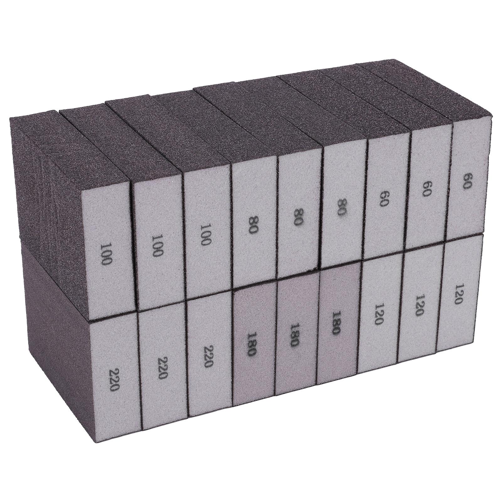

18PCS Manual Sanding Sponge Blocks Sanding Sponge Grit Reusable Kitchen Polishing and Grinding Sponge Pads Wet and Dry Dual-Use