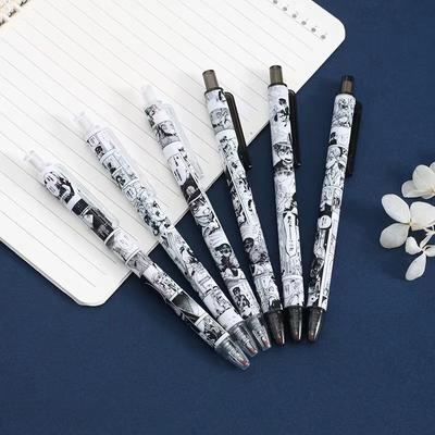 6 Stück Niedlicher Gelstift Cartoon Geschenk Druck Büro Schulbedarf Graffiti Animationsdesign Kreativer Stil Koreanischer Stil für Studenten