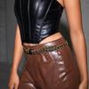 Elegant Women Waist Chain Fashion Accessory With Chain Link And Metal Weaving