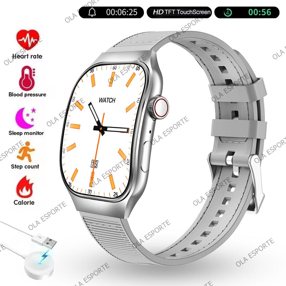 New Bluetooth Call Smart Watch Men 2.01” HD Curved Screen Sports Watches ECG+PPG Health Monitor Smartwatch For Android IOS