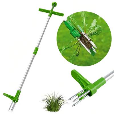 Desmalezadora vertical para jardinería, herramienta multifunción manual de mango largo para césped de jardín al aire libre.