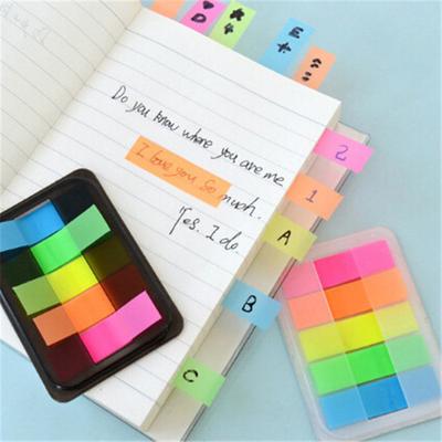 100/500/1000 ks Barevná fluorescenční nálepka Post It Záložka do knihy Memo vlaječky Indexový blok Papírový štítek Post-it Lepicí poznámky