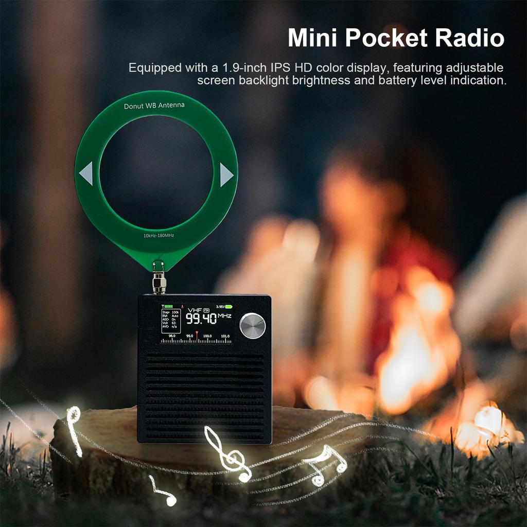 Rechargeable AM FM Radio 3000Mah Battery Portable Shortwave Radios with Antenna for Family Elder Gift Walking Jogging