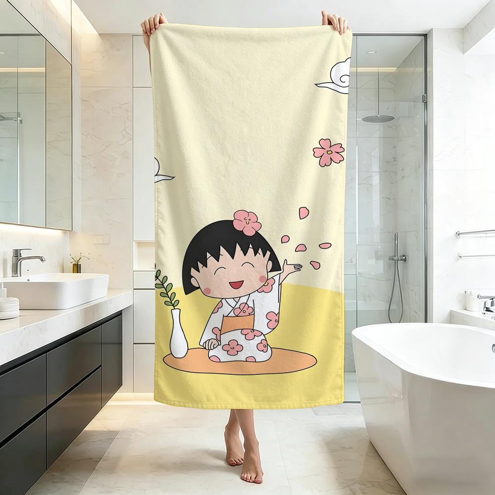 Cute C-Chibi Maruko-chanS Towel Five-Star Hotel Quality Eco-Friendly Ultra Soft Thick Towels & Beach Towels
