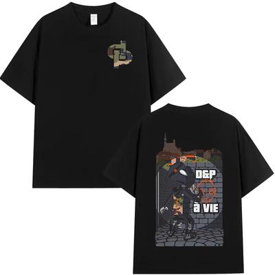 Rapper Jul Dp Vie Album 2025 Tour Merch T Shirts Men Women's Clothing Fashion Hip Hop T-shirt Cotton Short Sleeve T-shirts Tops