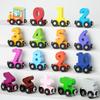 Magnetic Wooden Number Train for Toddlers: Hand-Eye Coordination and Early Number Learning
