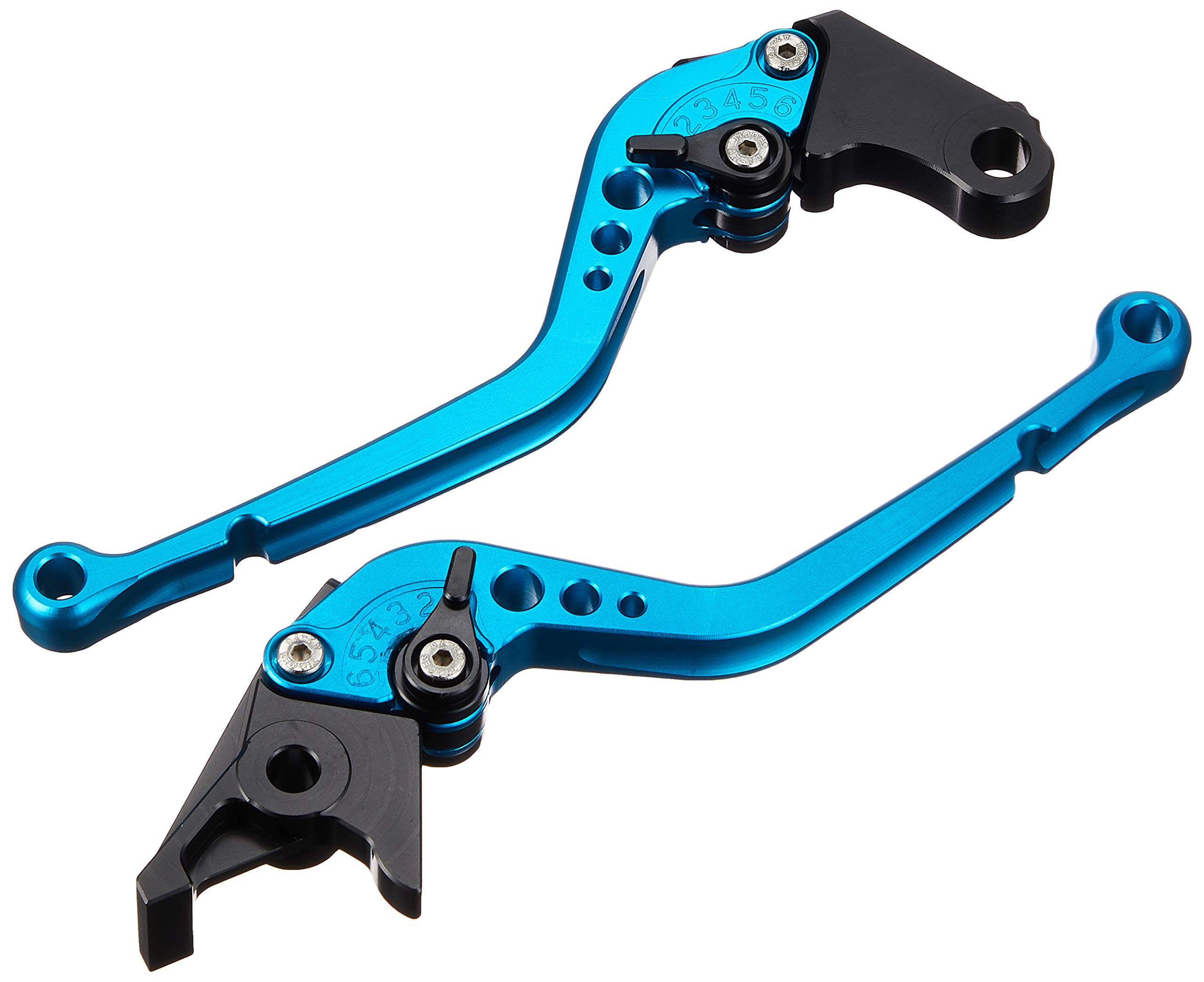 

Bike Parts Center Billet Lever Brake Lever Clutch Lever Universal Custom Lever Unit Set Anodized Blue 910150