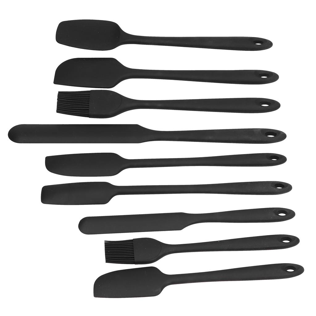 9Pcs Mini Spatula Set Flexible Hand Held Jam Cake Cream Cooking Brush for Kitchen Restaurants