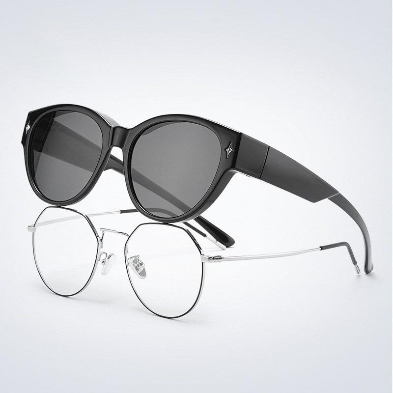 Fit Over Sunglasses for Driving Outdoor Activities Over Prescription Glasses for Myopia Unisex Style