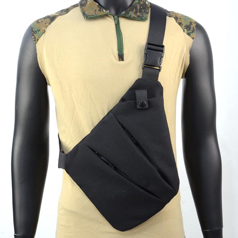 Men's Anti-Theft Crossbody Bag: Single-Shoulder, Multi-Functional Tactical Chest and Waist Bag for Outdoor Leisure.