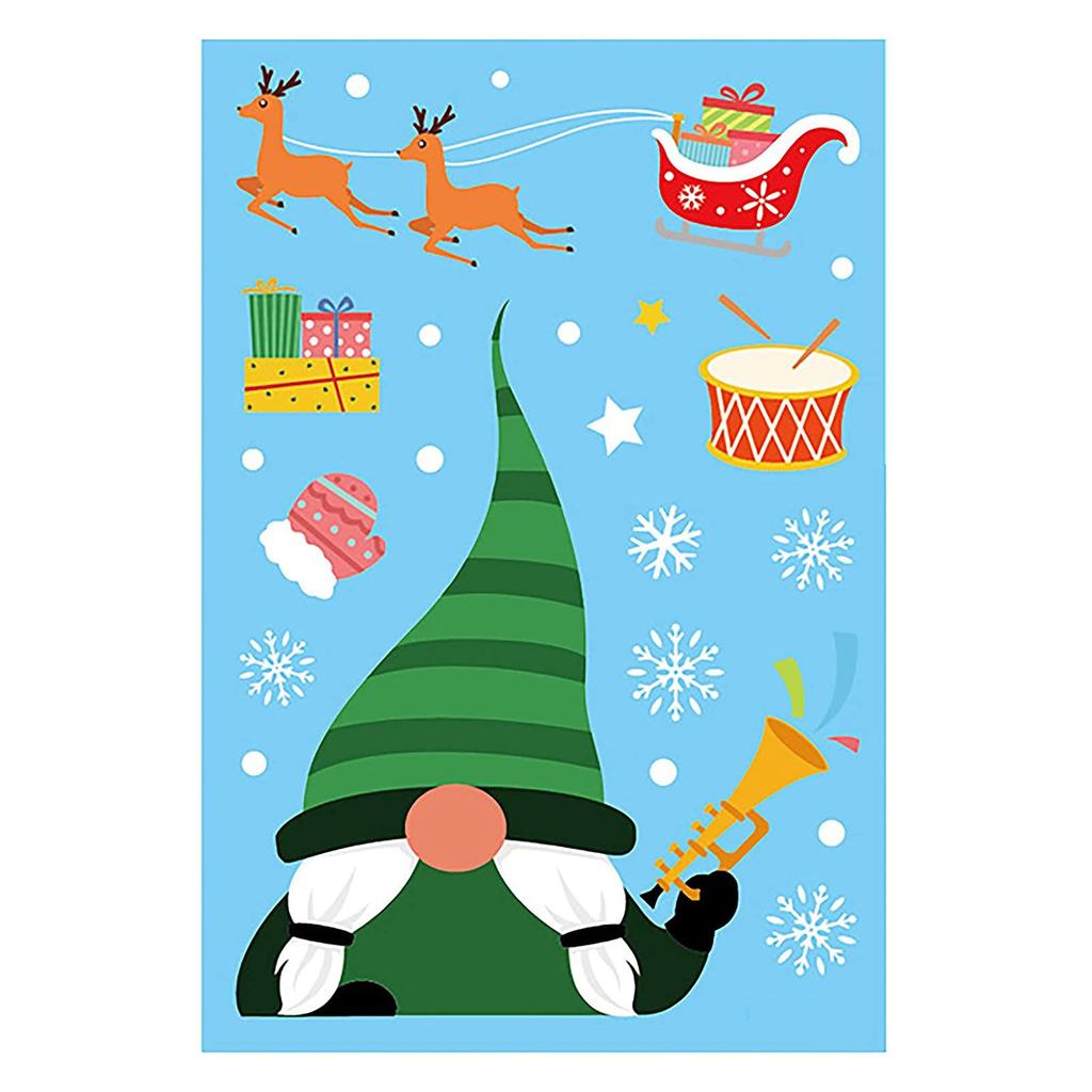 Pegatinas adhesivas para ventana de Navidad, pegatinas adhesivas para ventana de copo de nieve de Navidad para vidrio