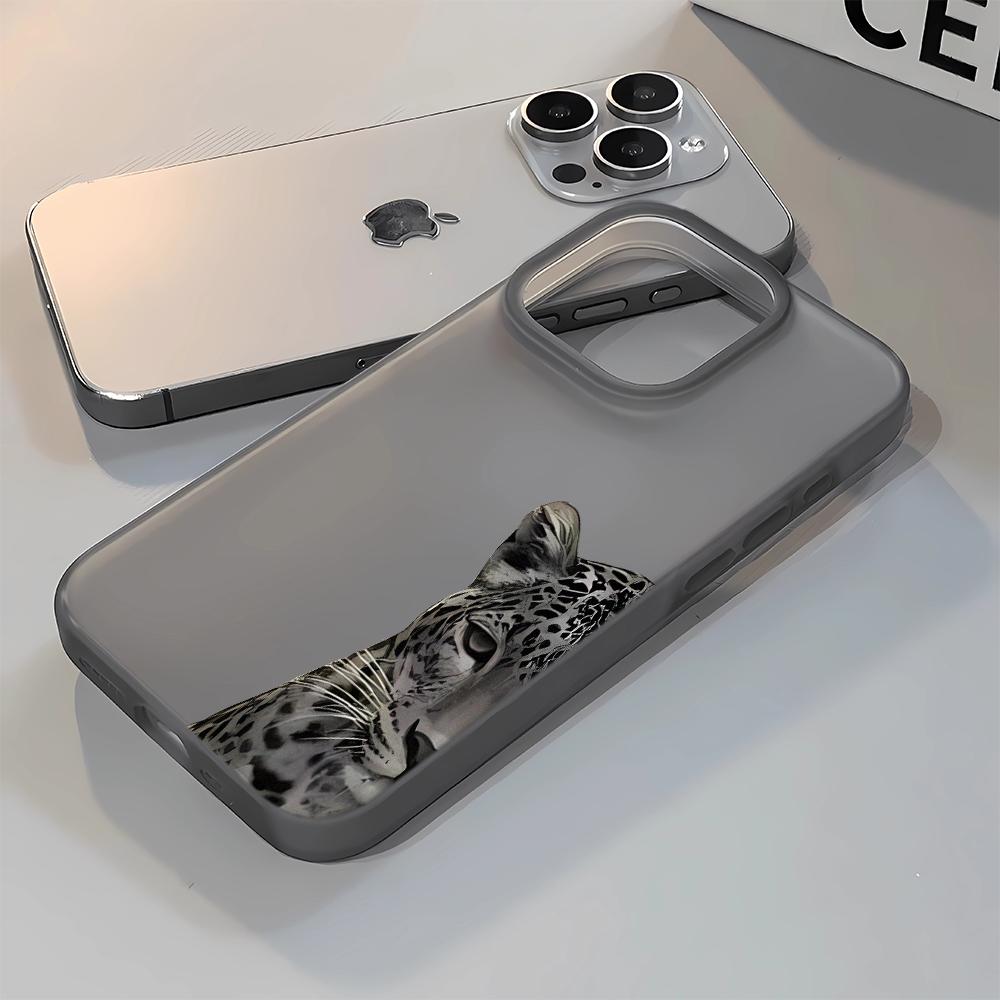 Half Black Tiger Soft Phone Case For IPhone 17 16 15 14 13 12 11 Pro Max 7 8 XR XS Transparent Silicone Soft Cover Case