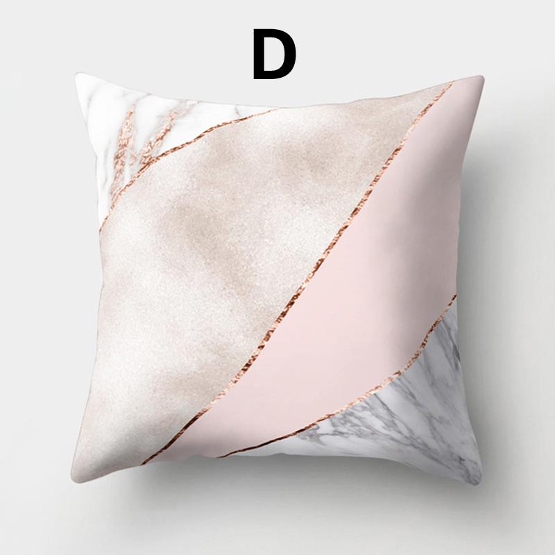 Fashion Home Decoration Square Pillowcase Rose Gold Pink Cushion Polyester Sofa Beatiful Trendy