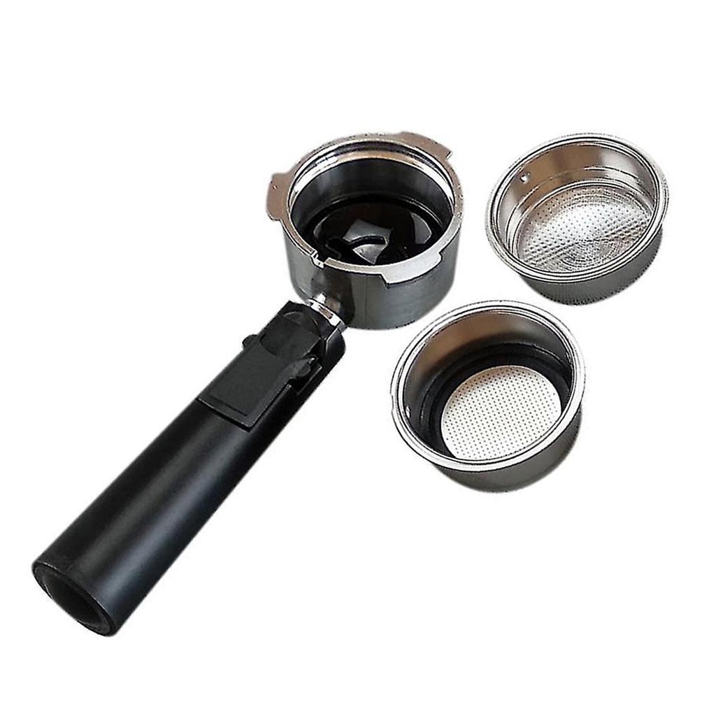 51mm Coffee Bottomless Portafilter Filter Handle with Powder Cup Set Coffee Machine Portafilter Replacement Accessories