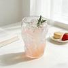 Wrinkled Cup Without Handle Simple High Borosilicate Glass Cup Bar High Temperature Resistant Coffee Juice Beverage Cocktail Cup