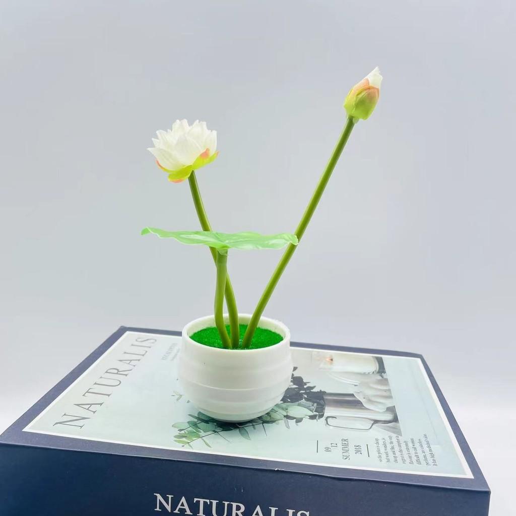 Nymphaea Artificial Simulated Green Plants Bonsai For Home Hotel Decoration